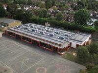Prefabricated roof for Parish School
