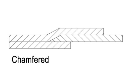 chamfered